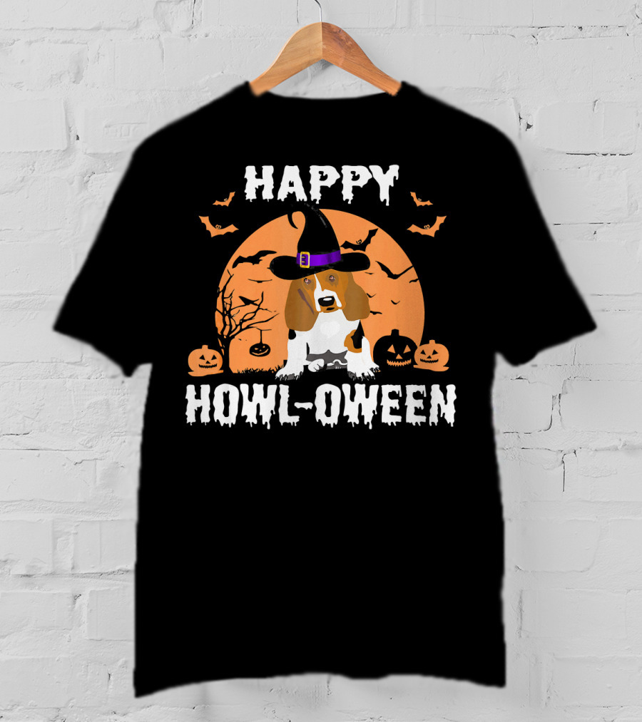 Happy Howl-Oween Beagle Halloween T-Shirt