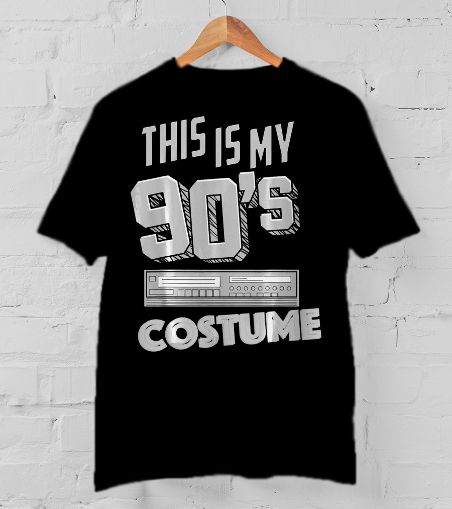This Is My 90s Costume Funny Hall Cassette Player T-Shirt