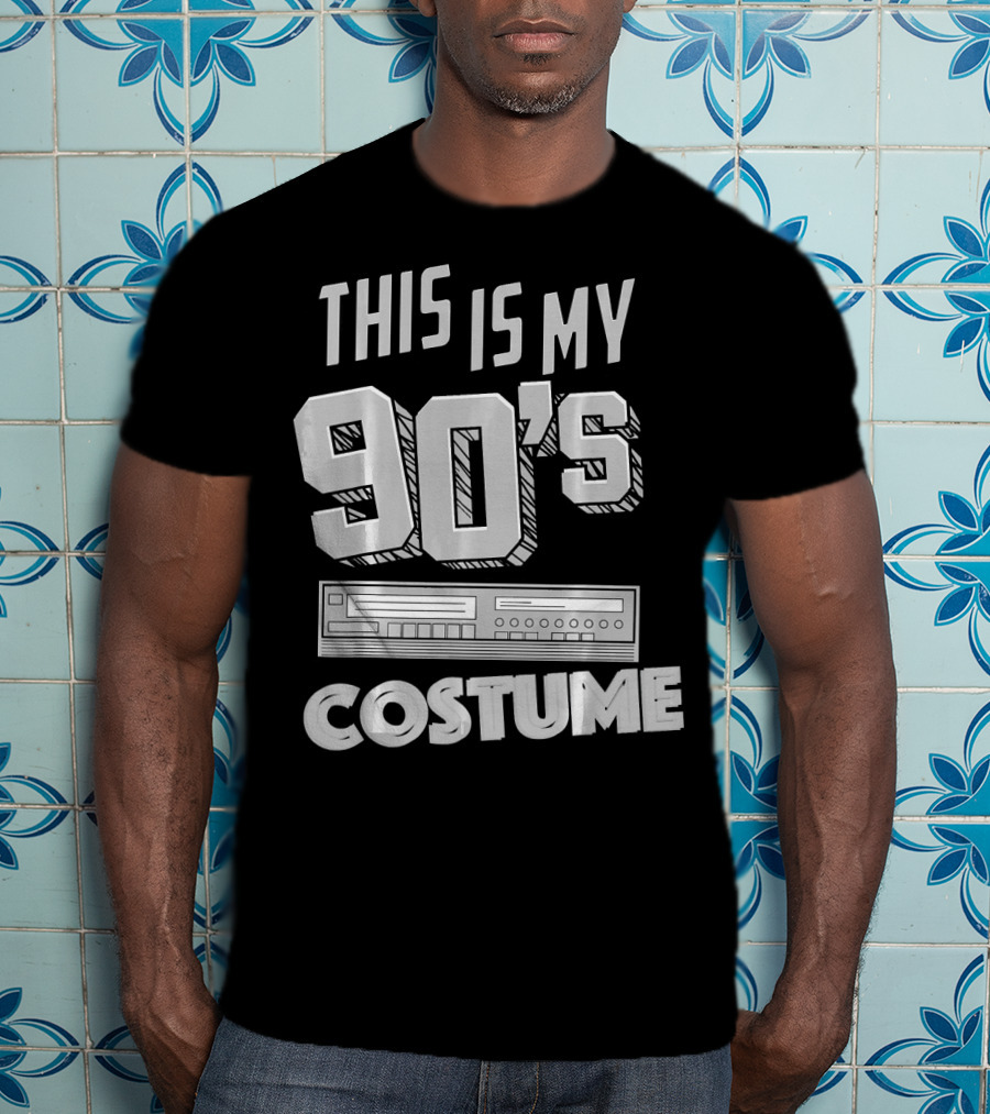This Is My 90s Costume Funny Hall Cassette Player T-Shirt