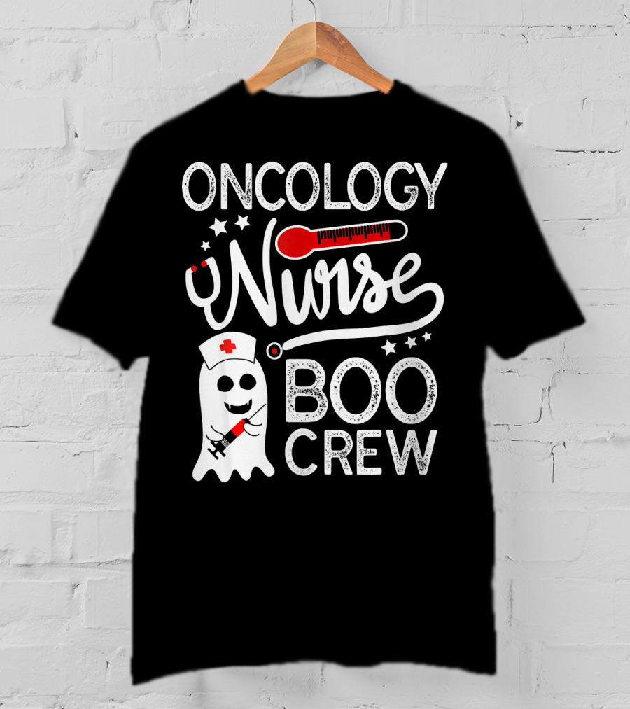 Oncology Nurse Boo Crew Halloween Costume T-Shirt