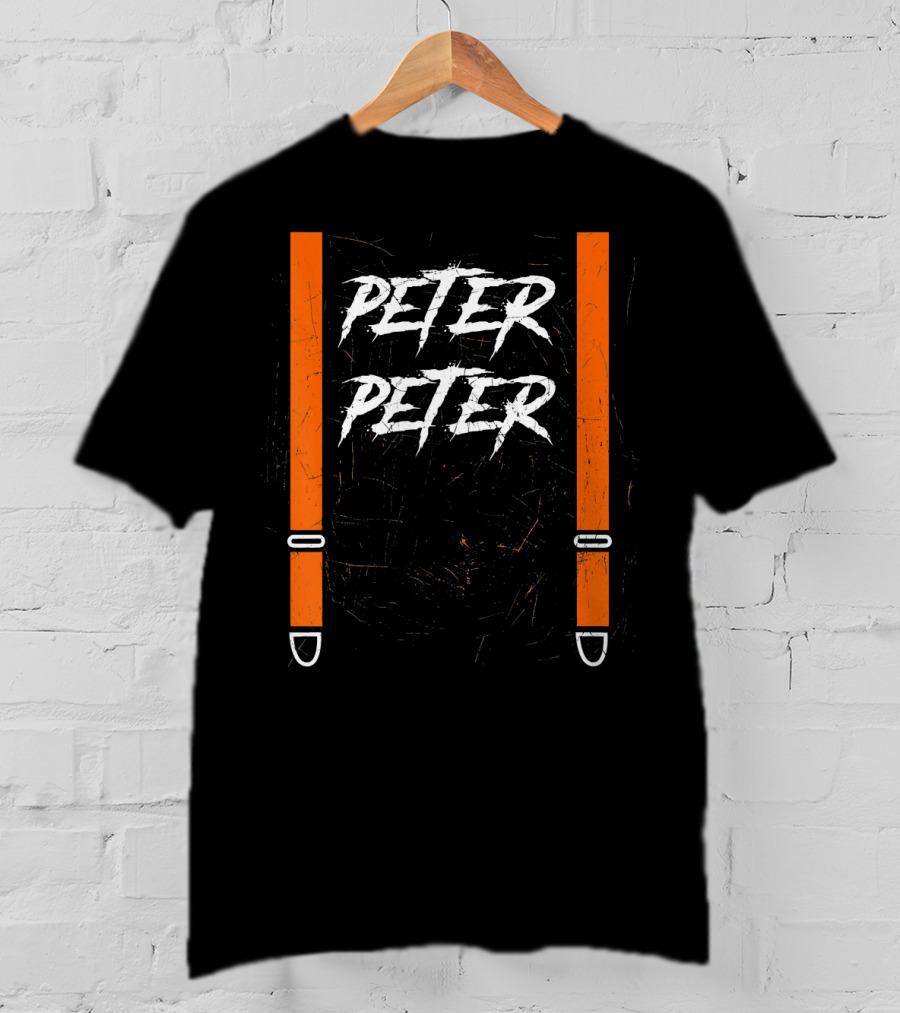 Peter Peter Pumpkin Eater Suspender Hall Halloween T-Shirt