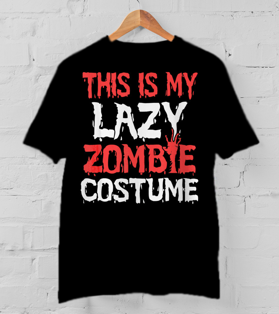 This Is My Lazy Zombie Costume Halloween Funny Part T-Shirt