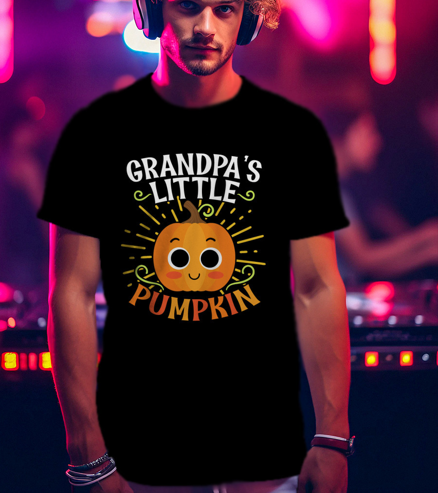 Grandpa's Little Pumpkin Halloween T-Shirt