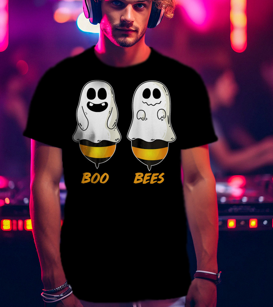 Boo Bees Ghost Halloween Pun T-Shirt