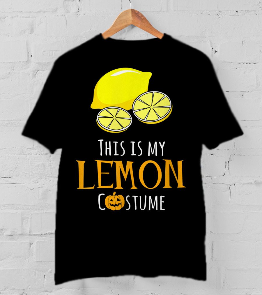 This Is My Lemon Costume With Halloween Pumpkin Family T-Shirt