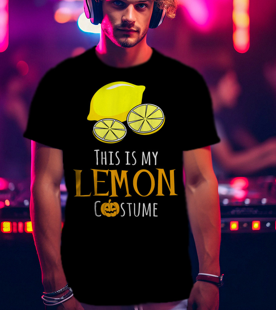 This Is My Lemon Costume With Halloween Pumpkin Family T-Shirt