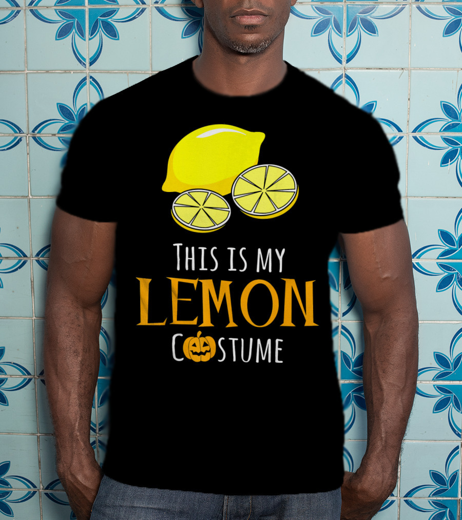 This Is My Lemon Costume With Halloween Pumpkin Family T-Shirt