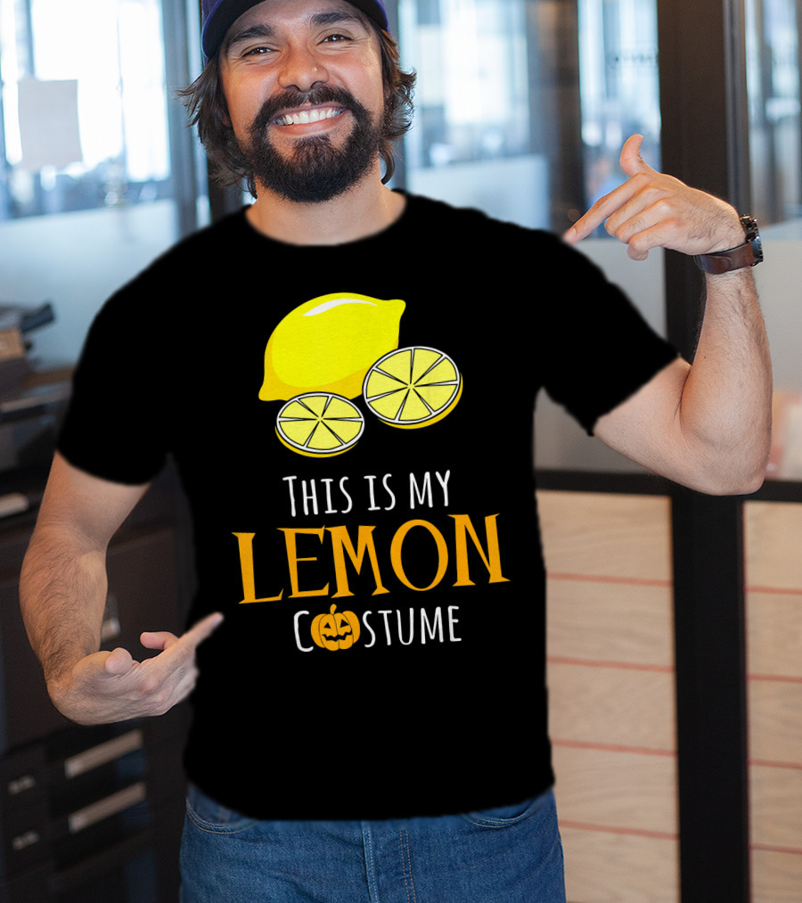 This Is My Lemon Costume With Halloween Pumpkin Family T-Shirt