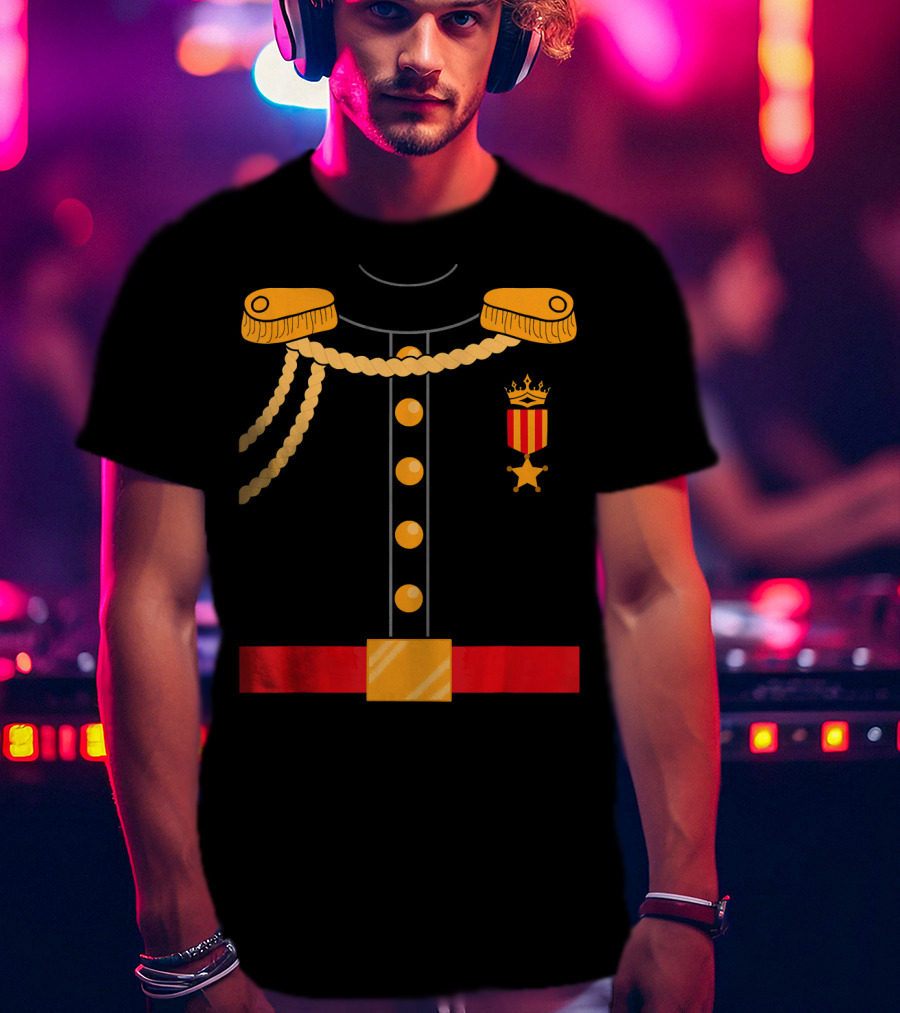 Prince Costume Fairy Tale Royal Prince Regal Jacket Emblem T-Shirt
