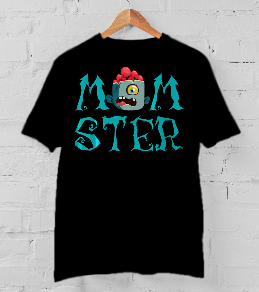Momster Funny Halloween Shirt With Zombie Monster T-Shirt