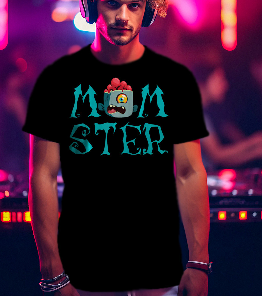 Momster Funny Halloween Shirt With Zombie Monster T-Shirt
