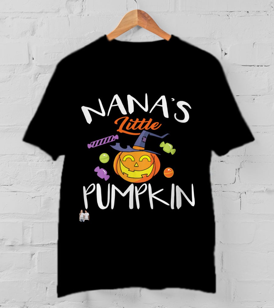 Nana's Little Pumpkin Halloween Candy Jack O'Lantern T-Shirt