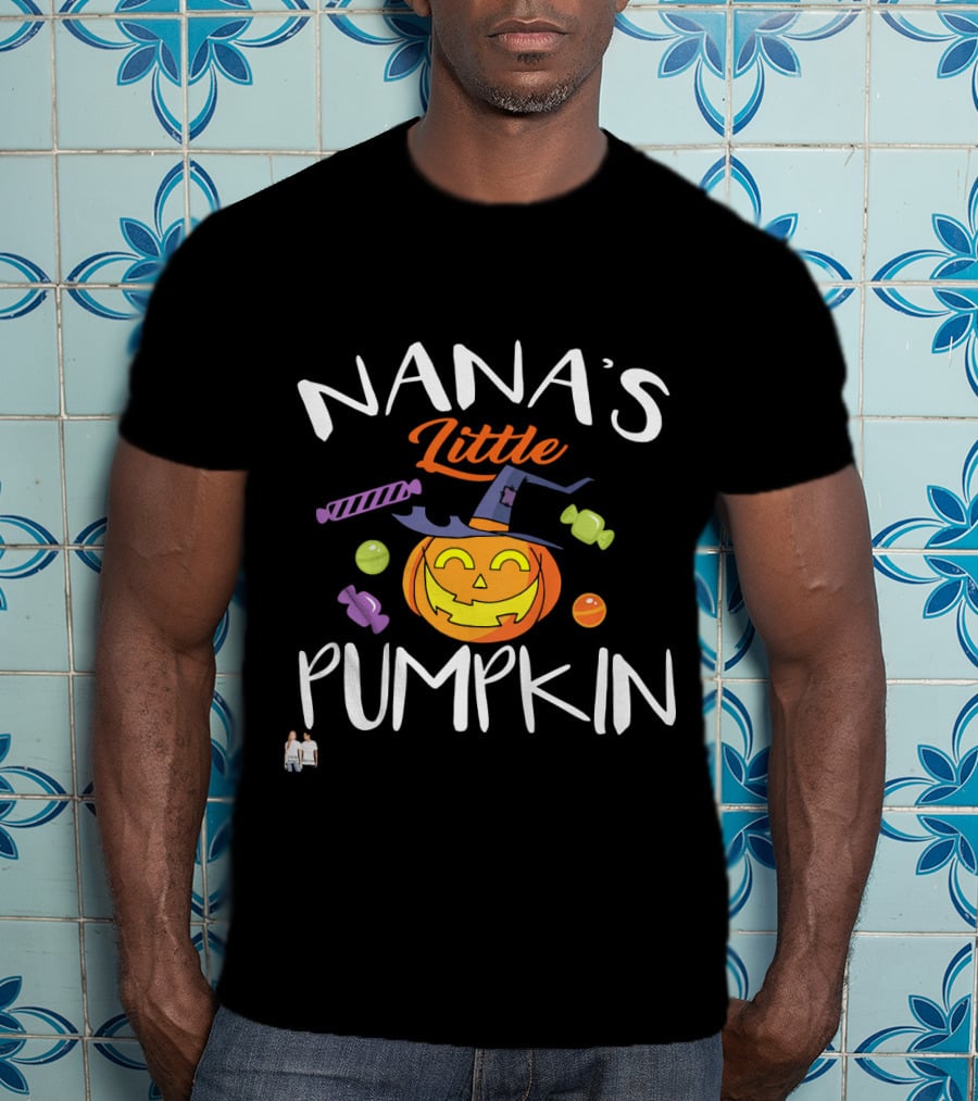Nana's Little Pumpkin Halloween Candy Jack O'Lantern T-Shirt