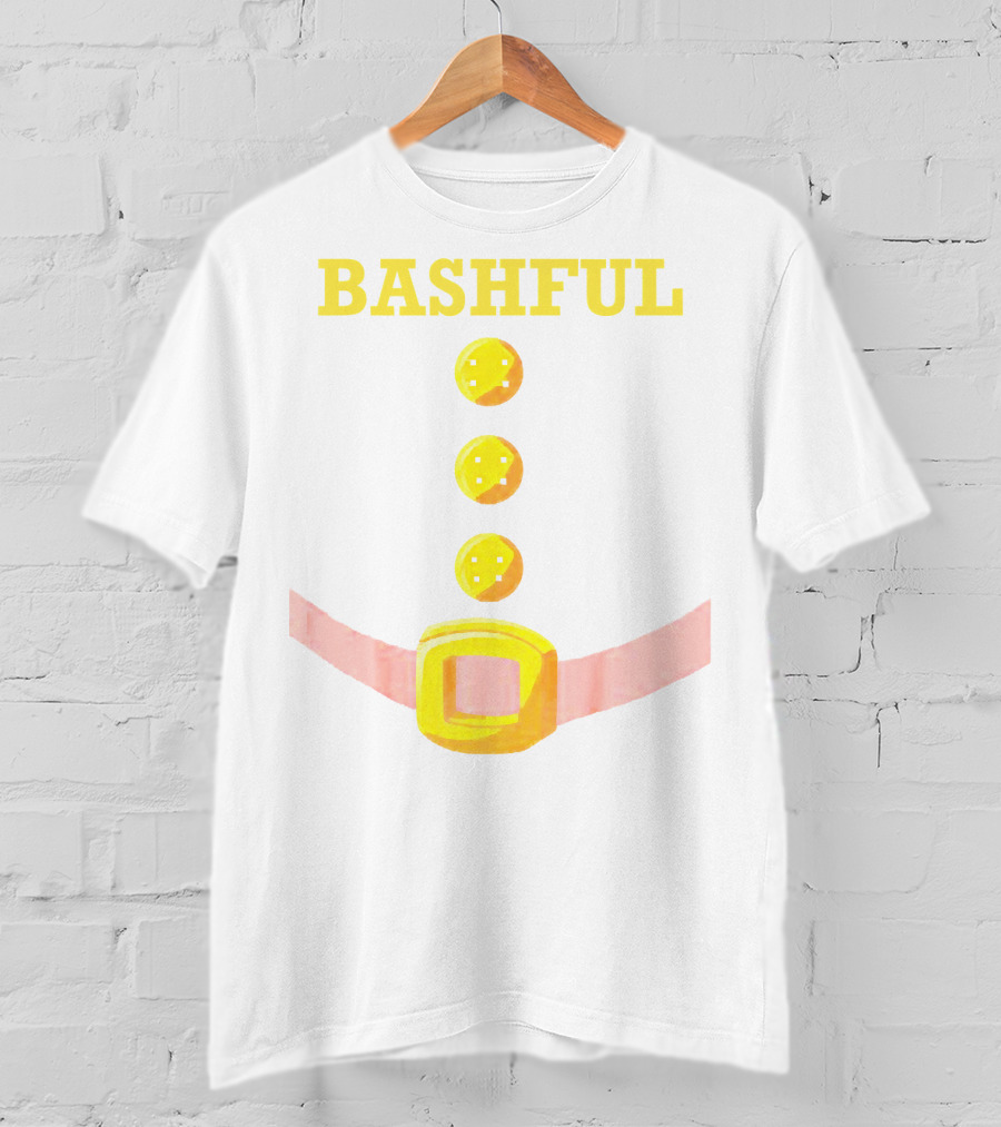 Bashful Dwarf Costume Belt Buckle Buttons Funny Idea T-Shirt