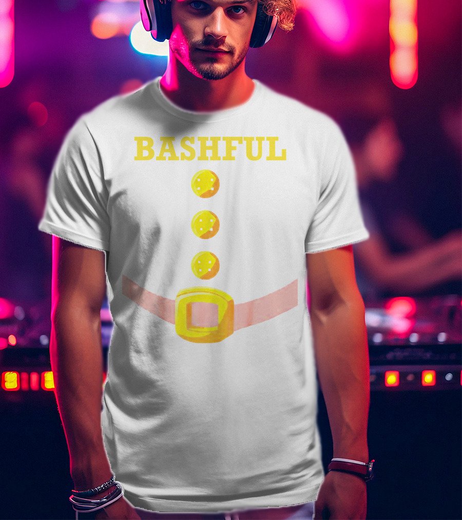 Bashful Dwarf Costume Belt Buckle Buttons Funny Idea T-Shirt