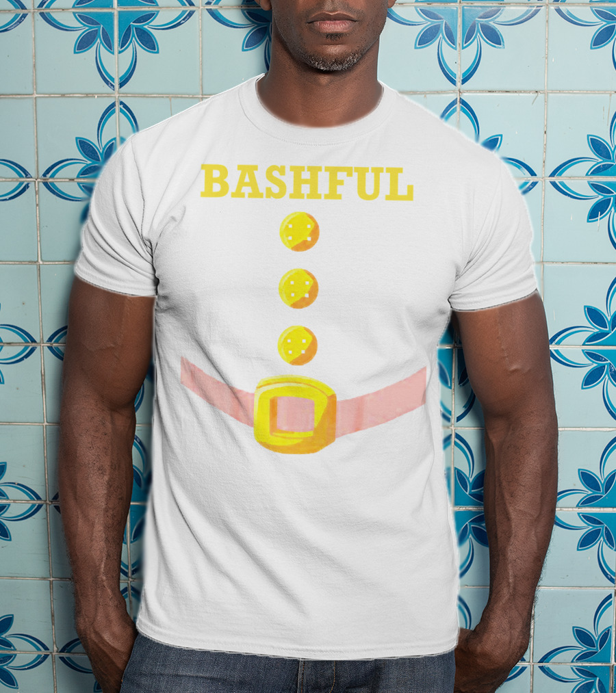 Bashful Dwarf Costume Belt Buckle Buttons Funny Idea T-Shirt