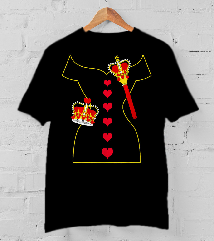 Heart Dress Queen Crown Scepter T-Shirt
