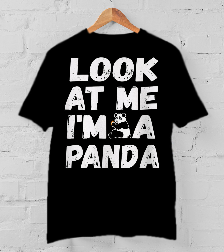 Look At Me I'm A Panda Holding Candy Halloween Co T-Shirt