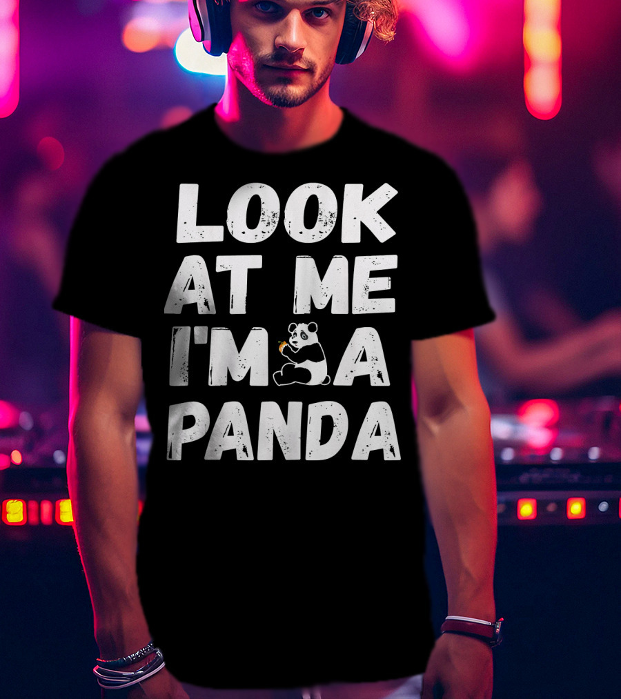 Look At Me I'm A Panda Holding Candy Halloween Co T-Shirt