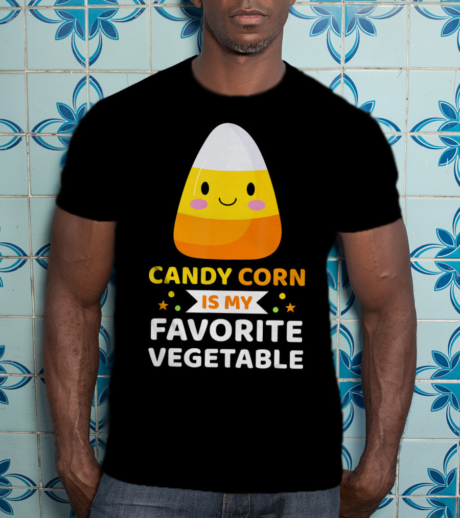 Candy Corn Is My Favorite Vegetable Sarc Halloween Humor T-Shirt
