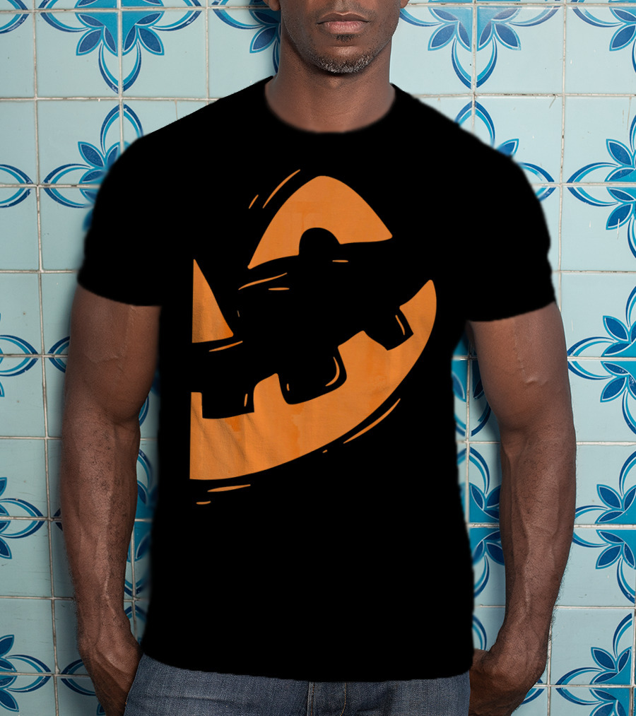 Jack O Lantern Pumpkin Face Halloween Smile T-Shirt