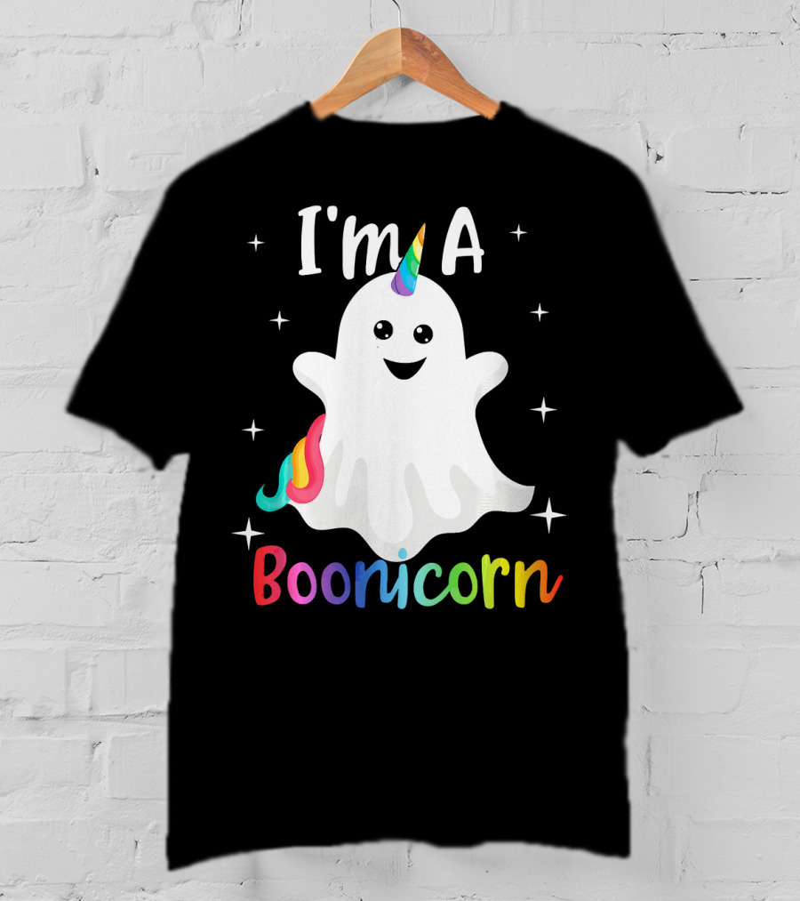 I'm A Boonicorn Cute Halloween Funny Unicorn Ghost T-Shirt