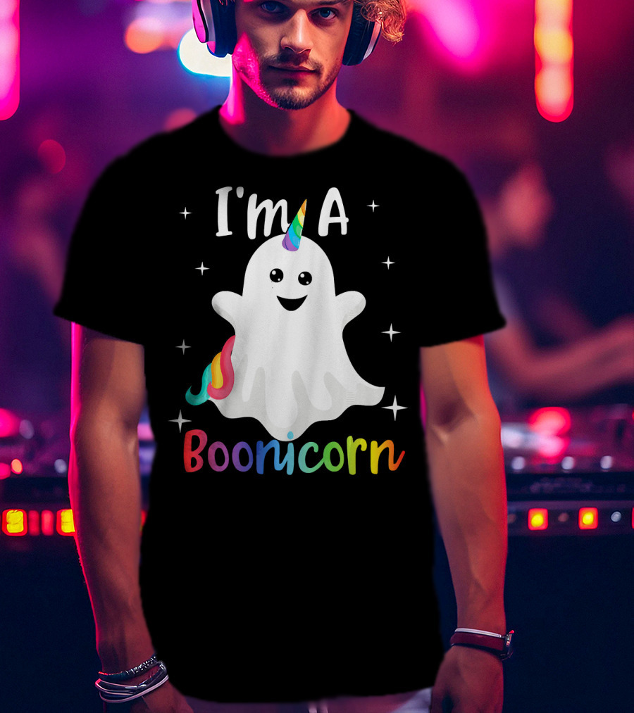 I'm A Boonicorn Cute Halloween Funny Unicorn Ghost T-Shirt