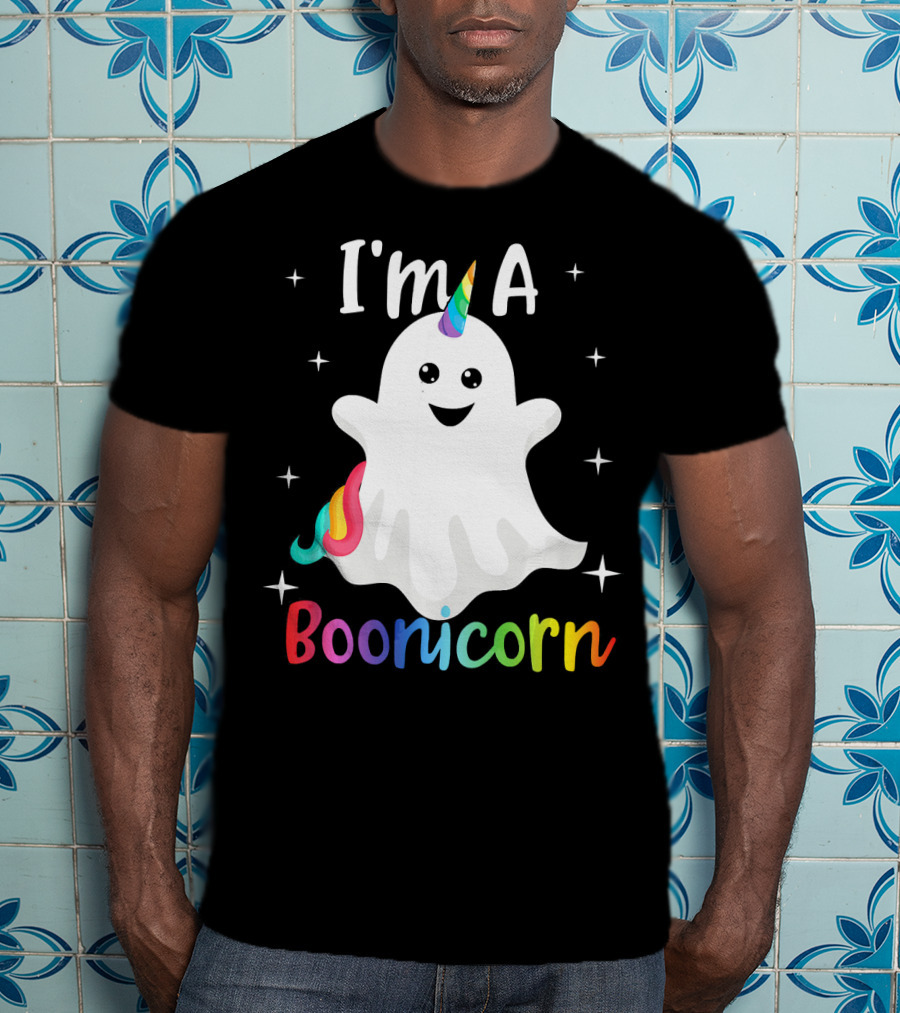 I'm A Boonicorn Cute Halloween Funny Unicorn Ghost T-Shirt