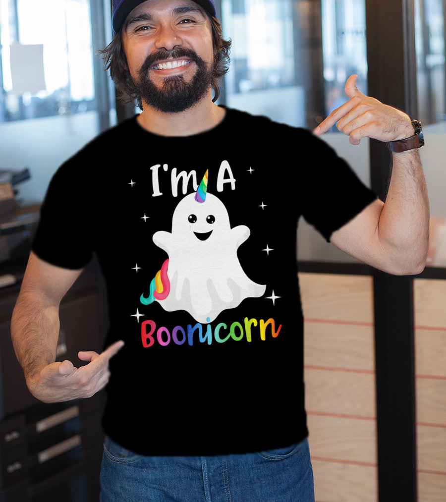 I'm A Boonicorn Cute Halloween Funny Unicorn Ghost T-Shirt