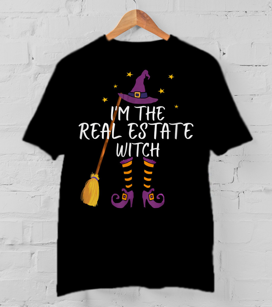 I'm The Real Estate Witch Halloween Realtor T-Shirt