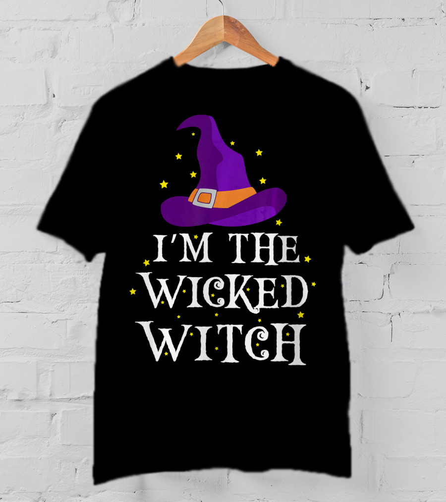 I'm The Wicked Witch Purple Hat Stars T-Shirt
