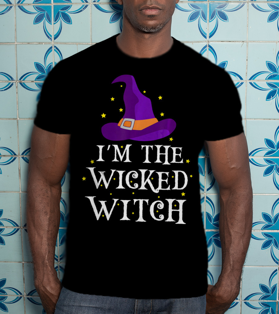 I'm The Wicked Witch Purple Hat Stars T-Shirt