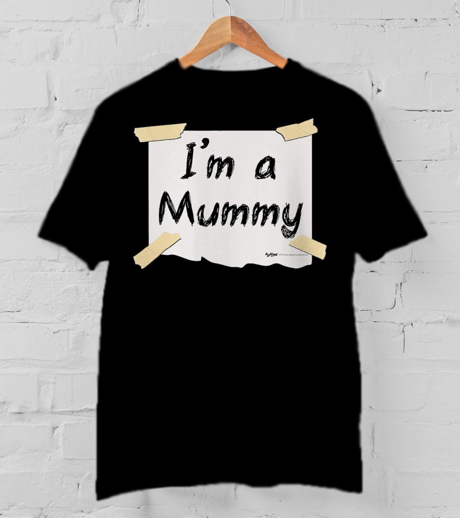 I'm A Mummy Taped Note T-Shirt