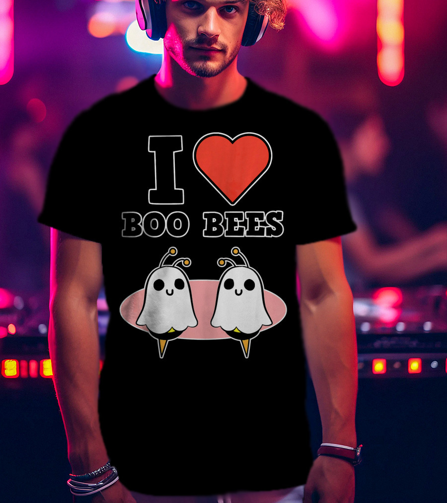 I Love Boo Bees Halloween T-Shirt