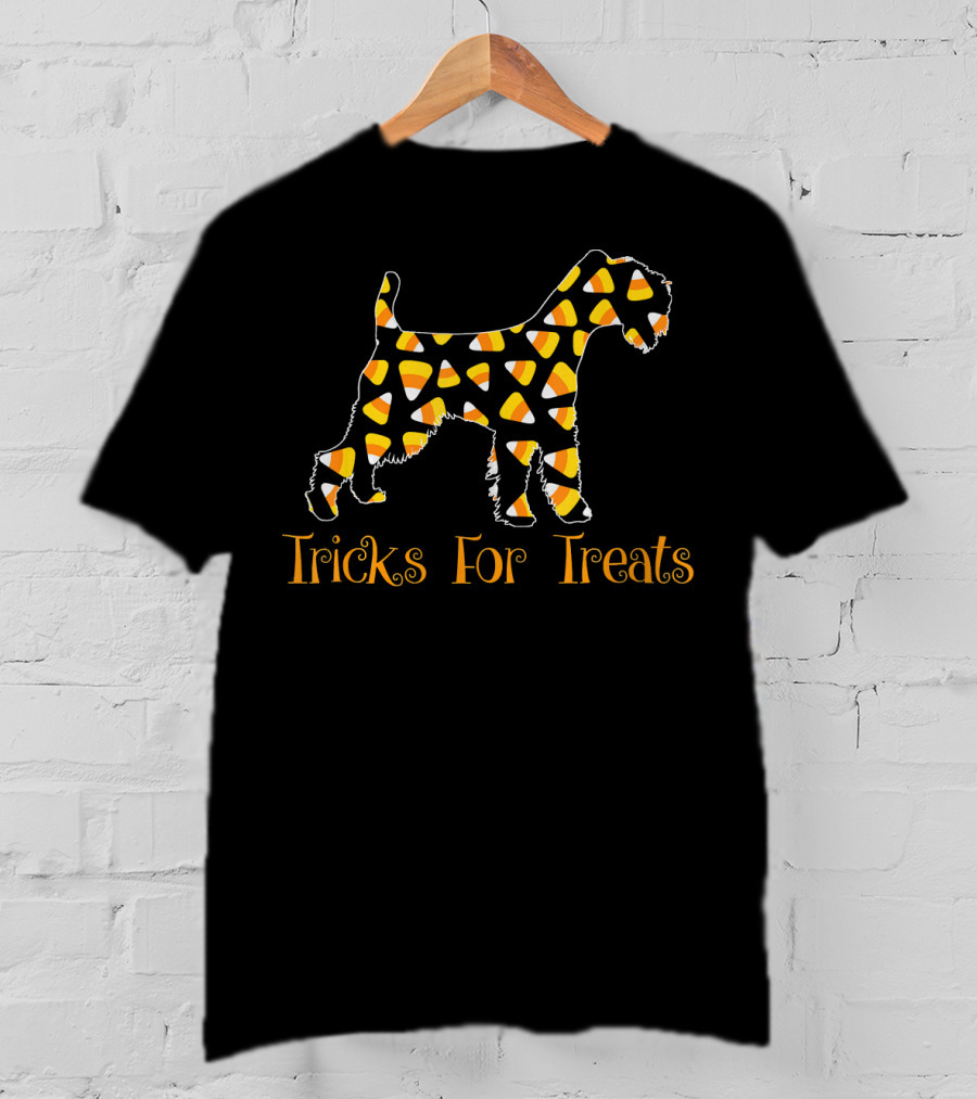 Soft Coated Wheaten Terrier Tricks For Treats Candy Corn T-Shirt