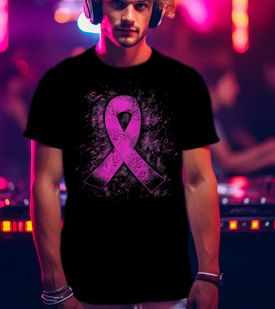 Breast Cancer Awareness Pink Ribbon T-Shirt
