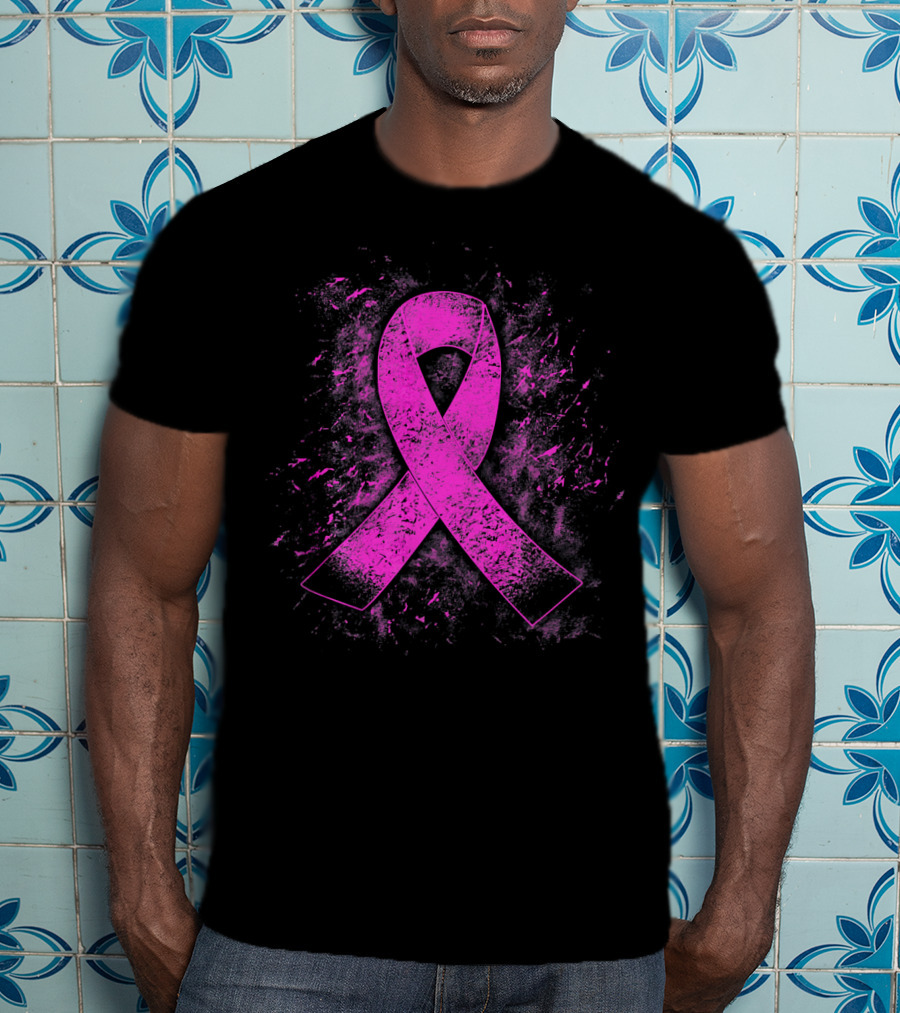 Breast Cancer Awareness Pink Ribbon T-Shirt