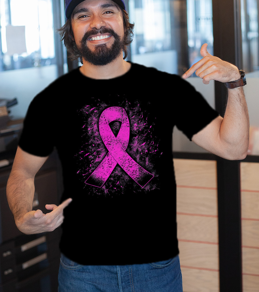 Breast Cancer Awareness Pink Ribbon T-Shirt