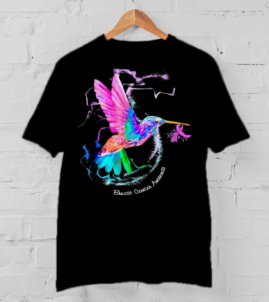Hummingbird Breast Cancer Awareness T-Shirt