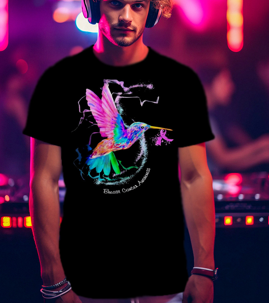 Hummingbird Breast Cancer Awareness T-Shirt