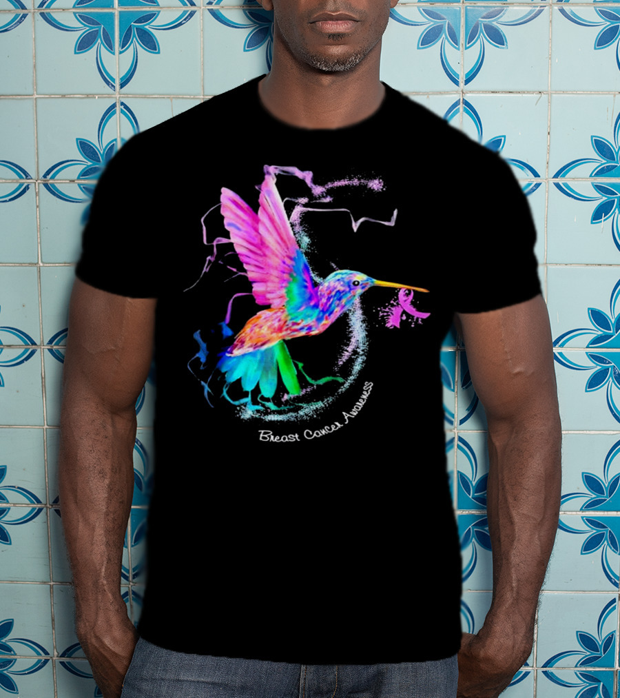 Hummingbird Breast Cancer Awareness T-Shirt