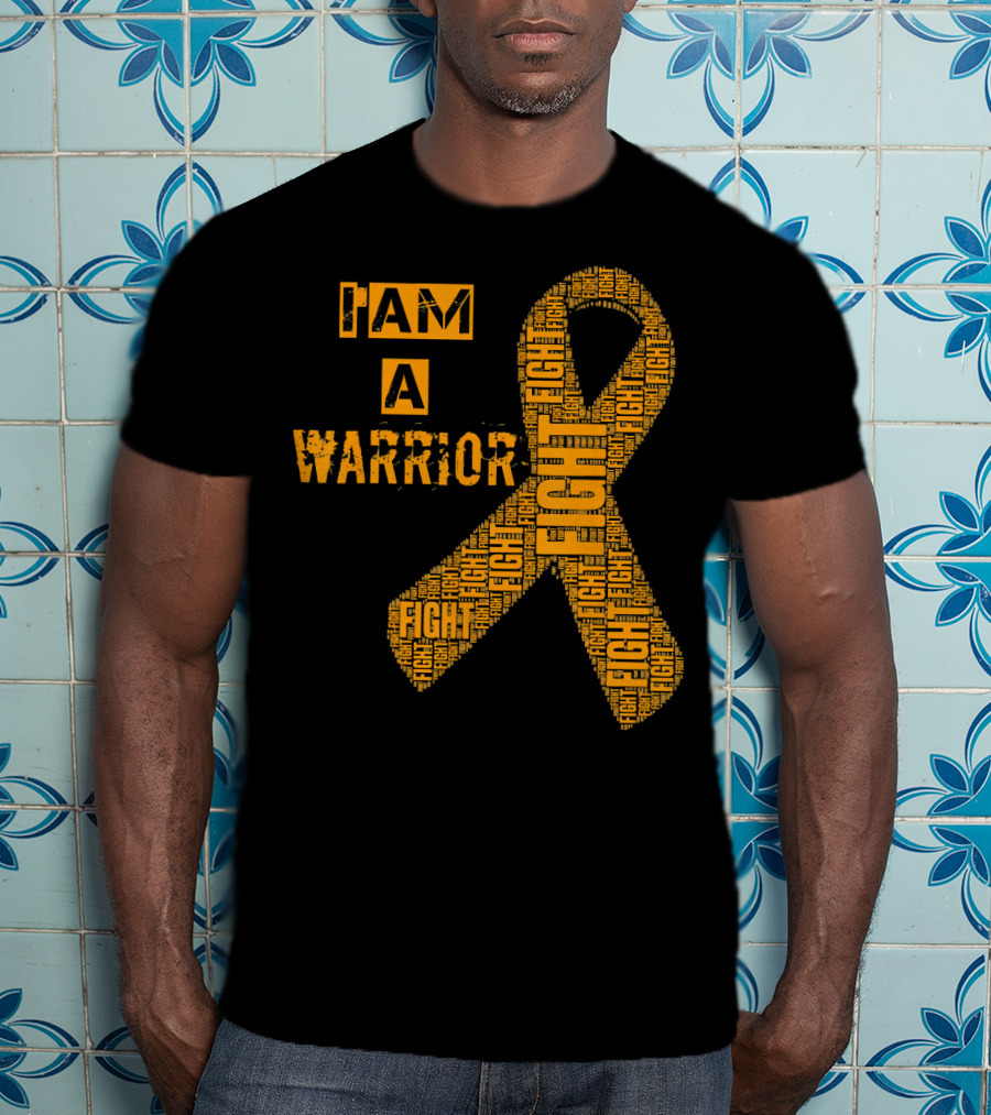 I Am A Warrior Fight Leukemia Cancer Awareness T-Shirt