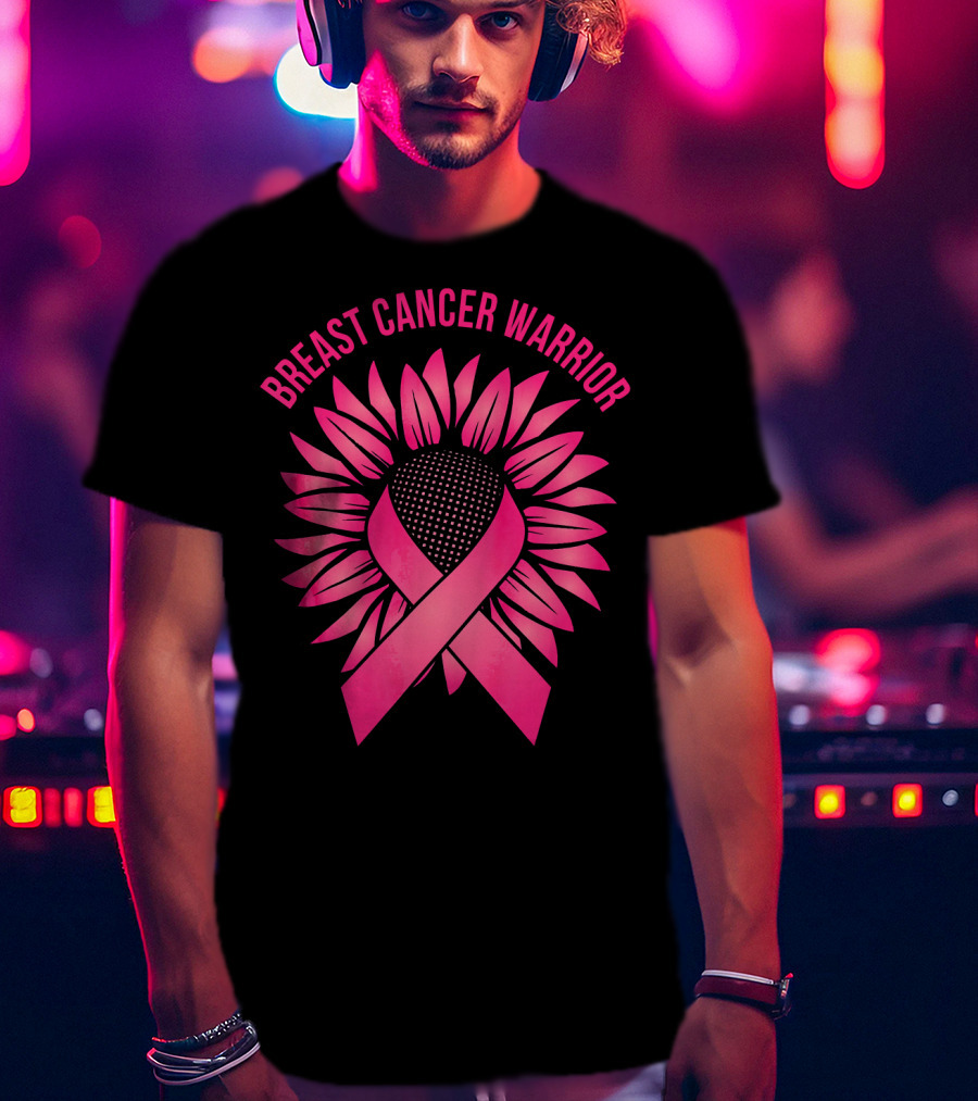 Breast Cancer Warrior Sunflower T-Shirt