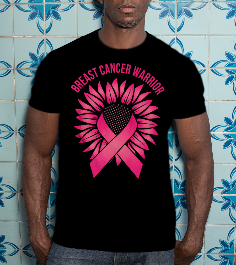 Breast Cancer Warrior Sunflower T-Shirt