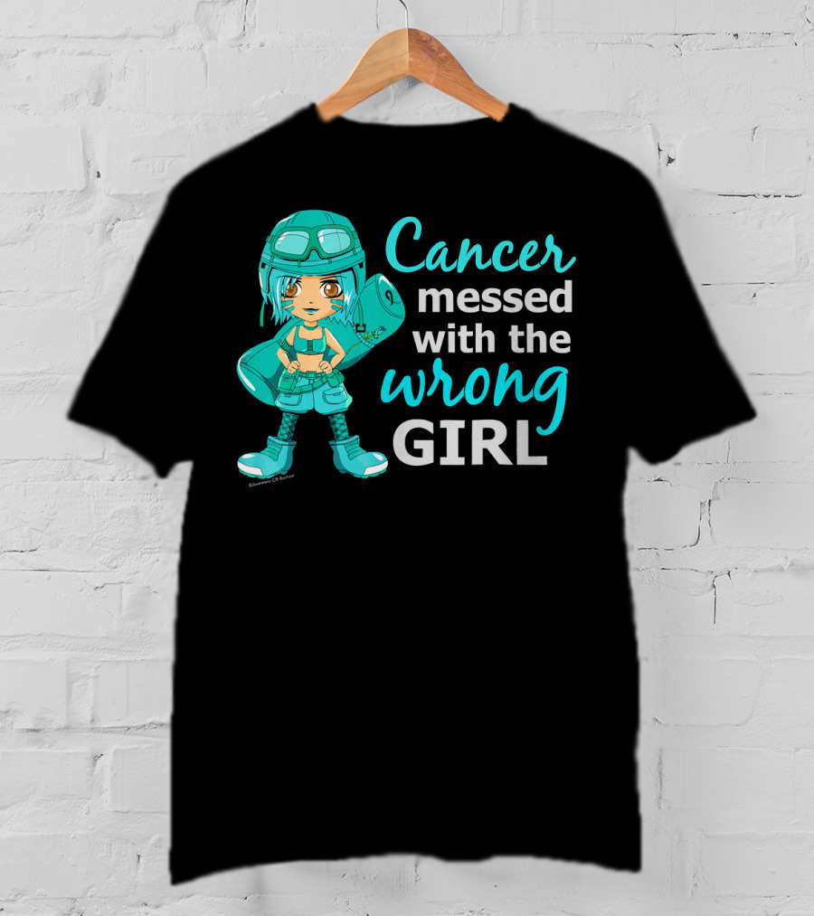 Cancer Messed With The Wrong Girl T-Shirt