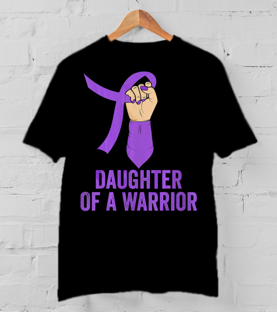 Daughter Of A Warrior Pancreatic Cancer Awareness T-Shirt