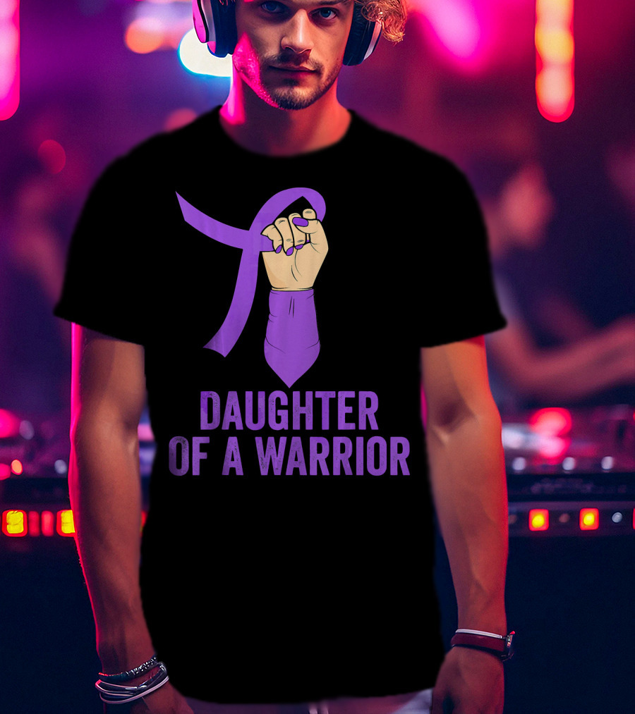 Daughter Of A Warrior Pancreatic Cancer Awareness T-Shirt