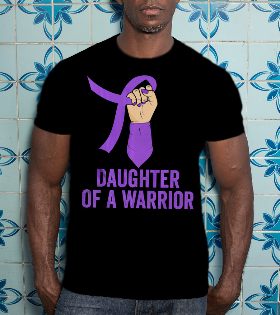 Daughter Of A Warrior Pancreatic Cancer Awareness T-Shirt