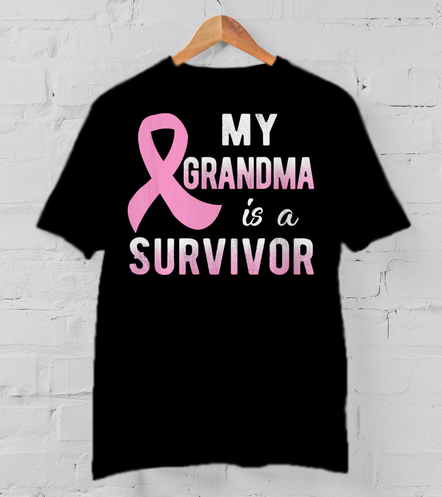 My Grandma Is A Survivor Pink T-Shirt