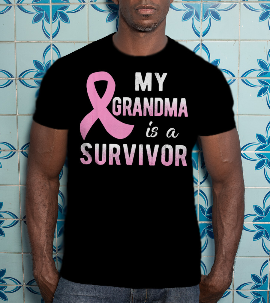 My Grandma Is A Survivor Pink T-Shirt